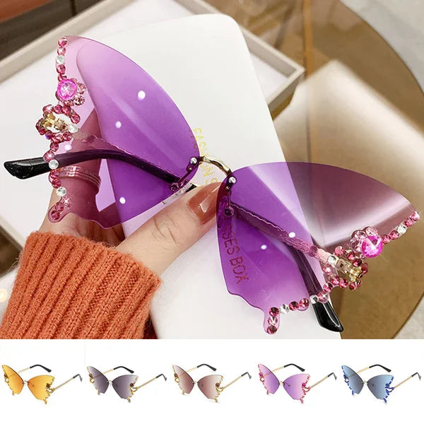 Diamond Butterofly Sunglasses