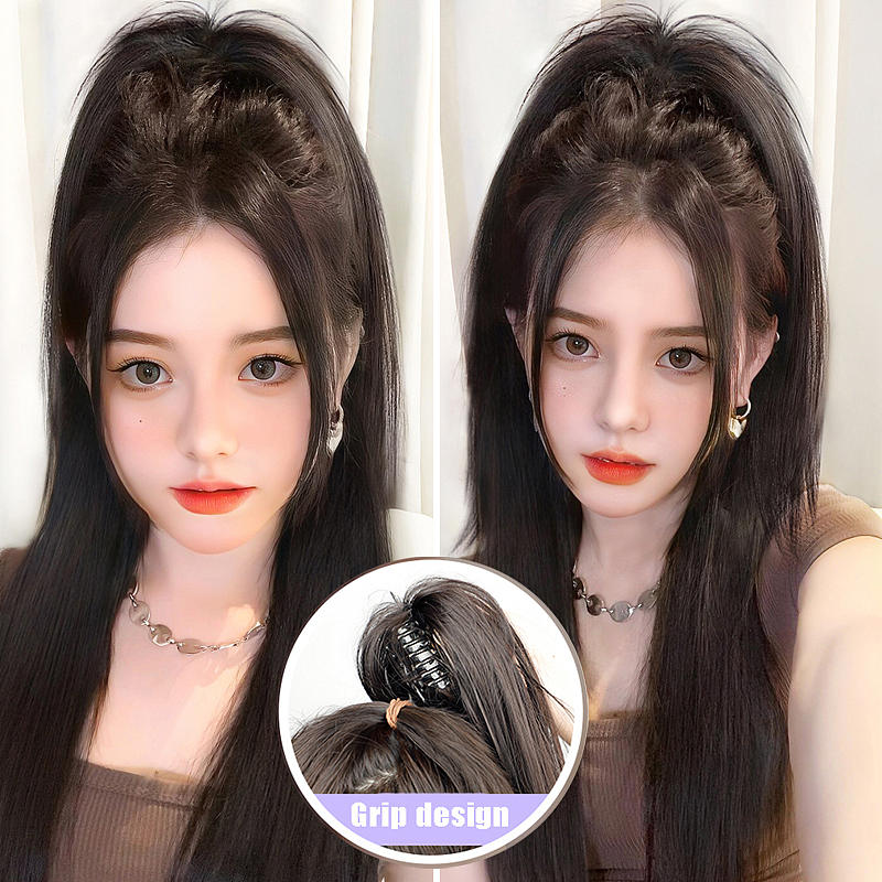 Waterfall Half-Tied High Ponytail Hair Wigs