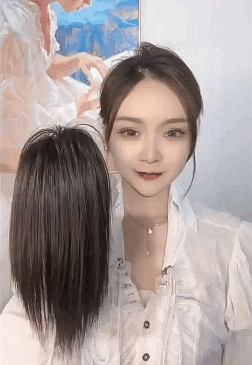 Waterfall Half-Tied High Ponytail Hair Wigs