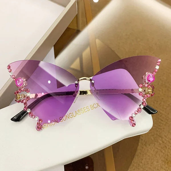 Diamond Butterofly Sunglasses