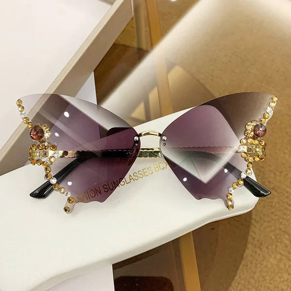 Diamond Butterofly Sunglasses