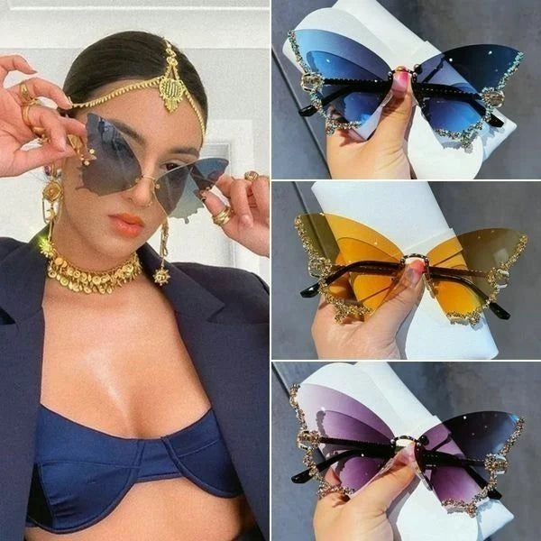 Diamond Butterofly Sunglasses