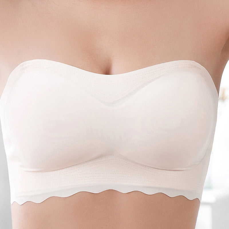 Ice Silk Non-slip Tube Top Strapless Bra