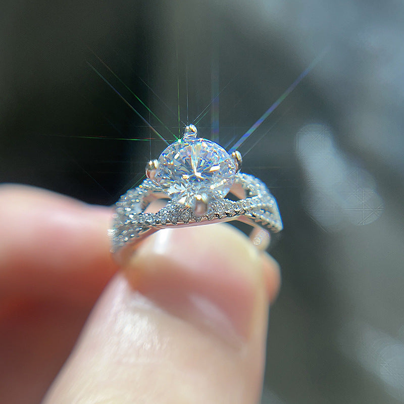 Crossed Design Trinity Destiny Ring