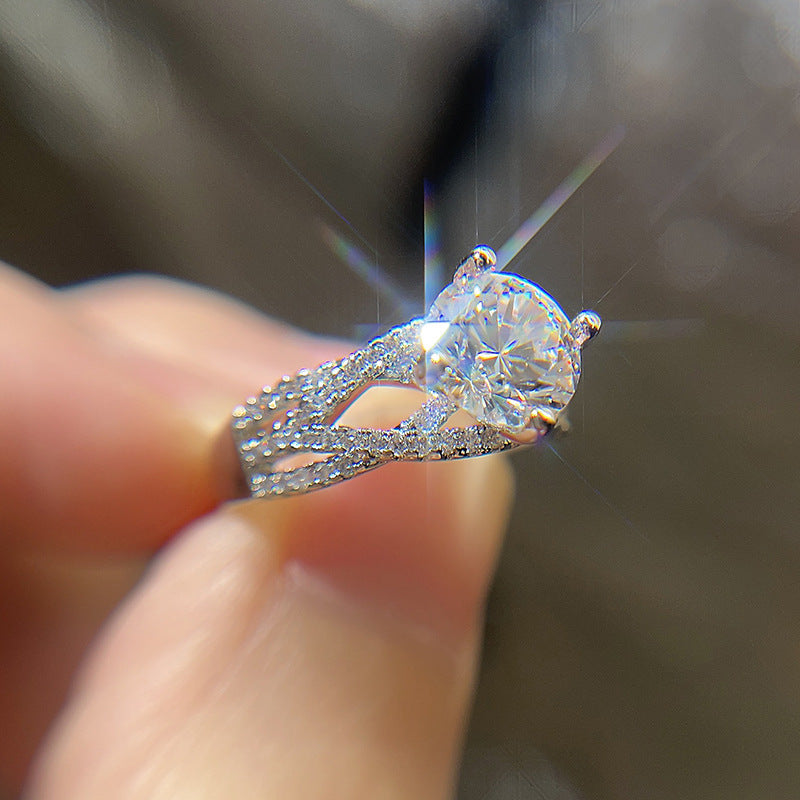 Crossed Design Trinity Destiny Ring