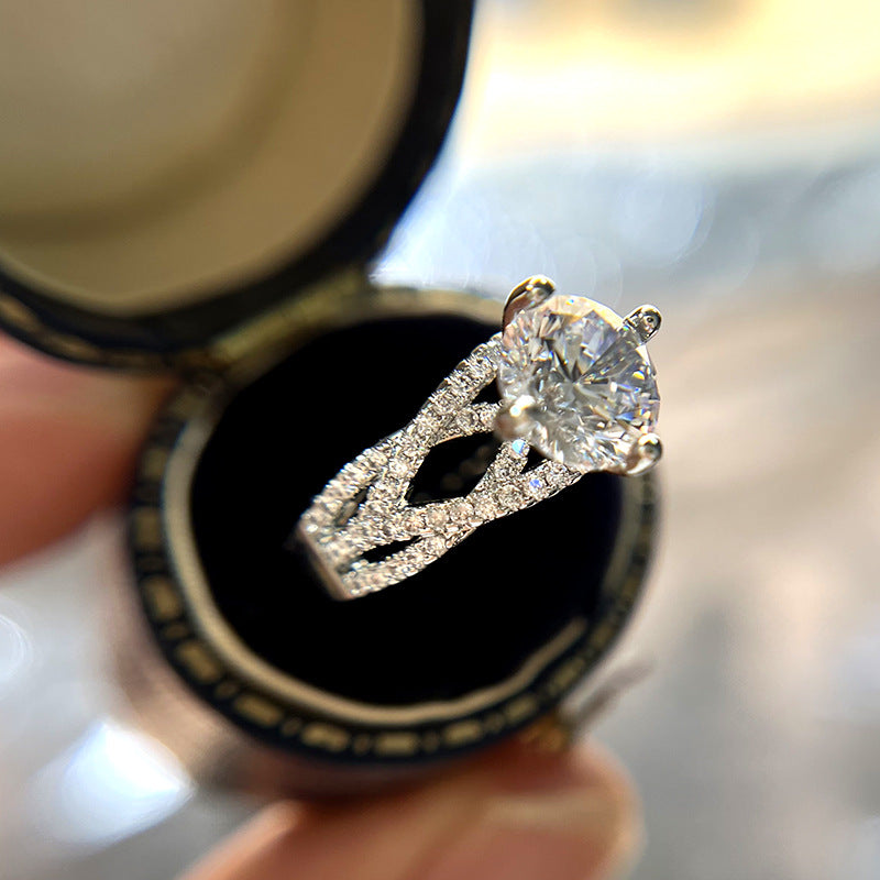 Crossed Design Trinity Destiny Ring