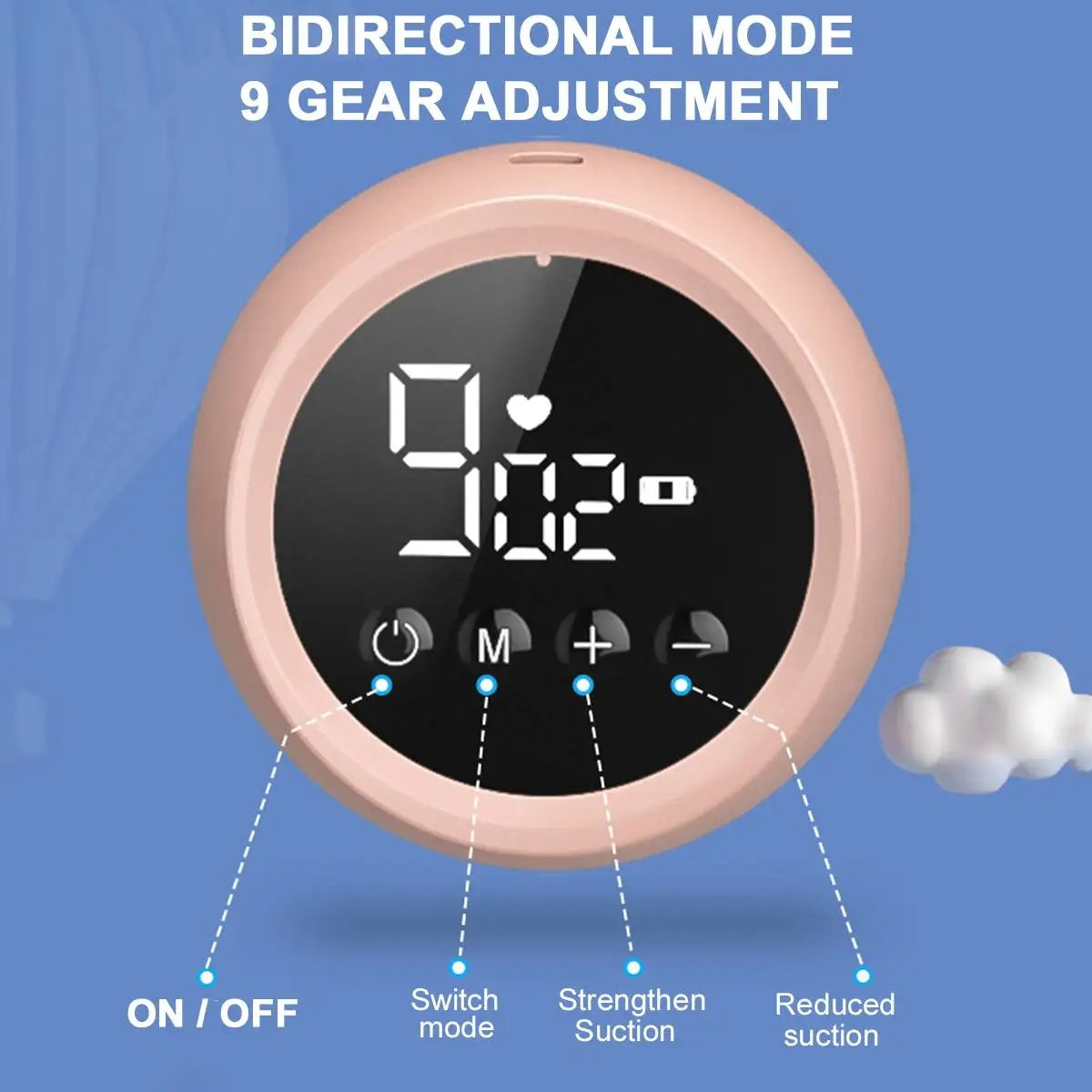 Portable Breast Pump Painless Electric