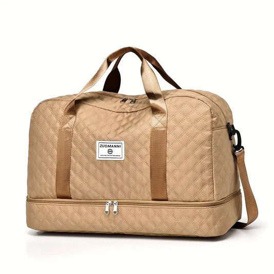 Argyle Pattern Luggage Bag