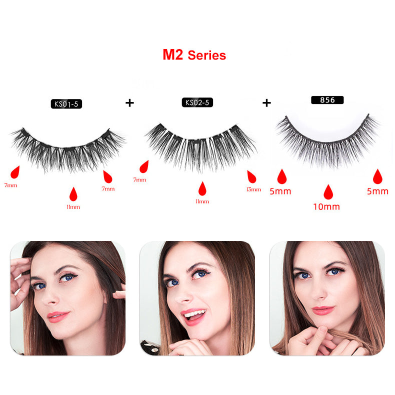 3 Pairs Magnetic Eyelashes & Magnetic Liquid Eyeliner Set【1299KSH/Set】