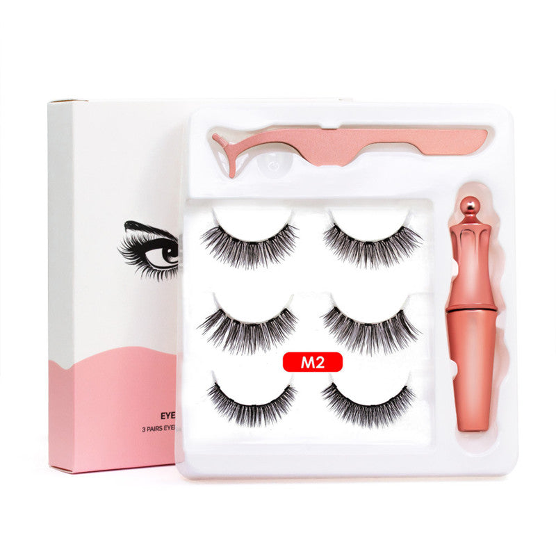 3 Pairs Magnetic Eyelashes & Magnetic Liquid Eyeliner Set【1299KSH/Set】