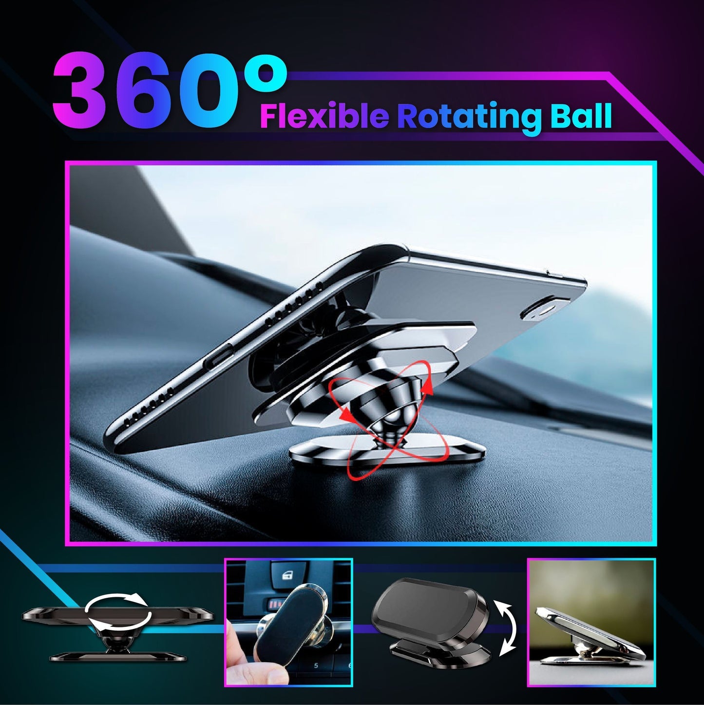 【Clearance Sale!】Universal Magnetic Flex Car Phone Holder