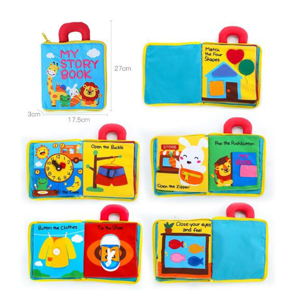 Montessori 3D Baby Cloth Book