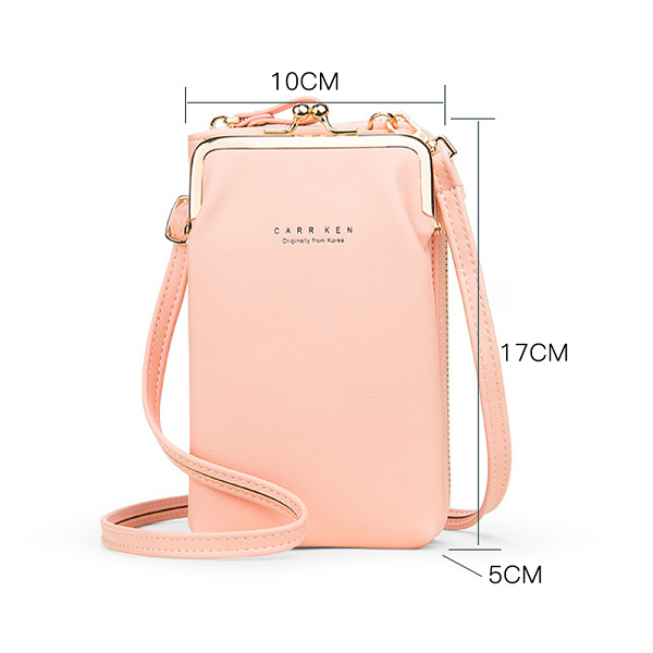 Women Phone Bag Solid Crossbody Bag