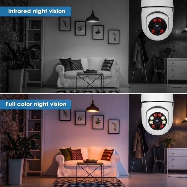【Hot Sale!】Wireless Wifi Light Bulb Camera Security Camera