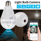 360 Degree Wireless Panoramic Home Security WiFi Fisheye Bulb Camera