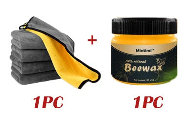 đ„°Beeswax Polish Packageă1 Set=1 PC Double-Sided Towel + 1 PC Beeswax Polishă