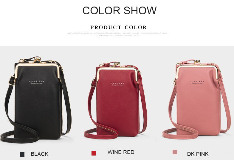Women Phone Bag Solid Crossbody Bag