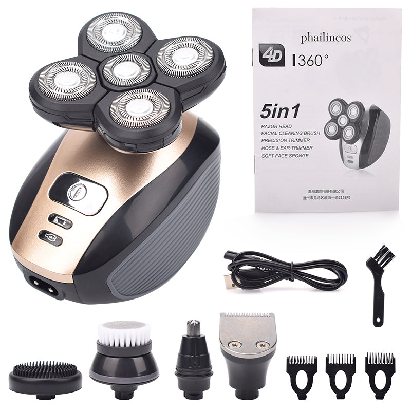 Premium 4D Electric Shaver 5 in 1 Set