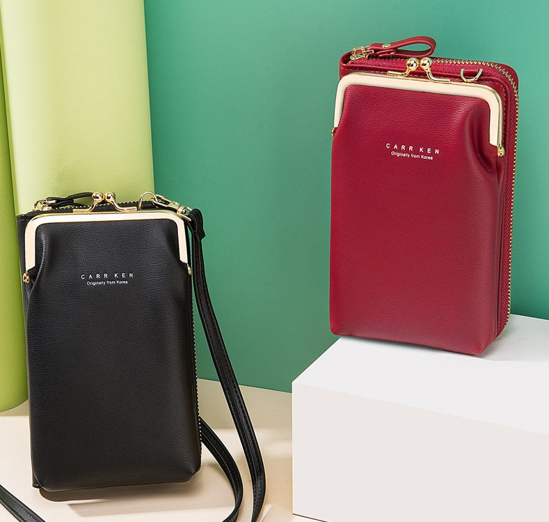 Women Phone Bag Solid Crossbody Bag