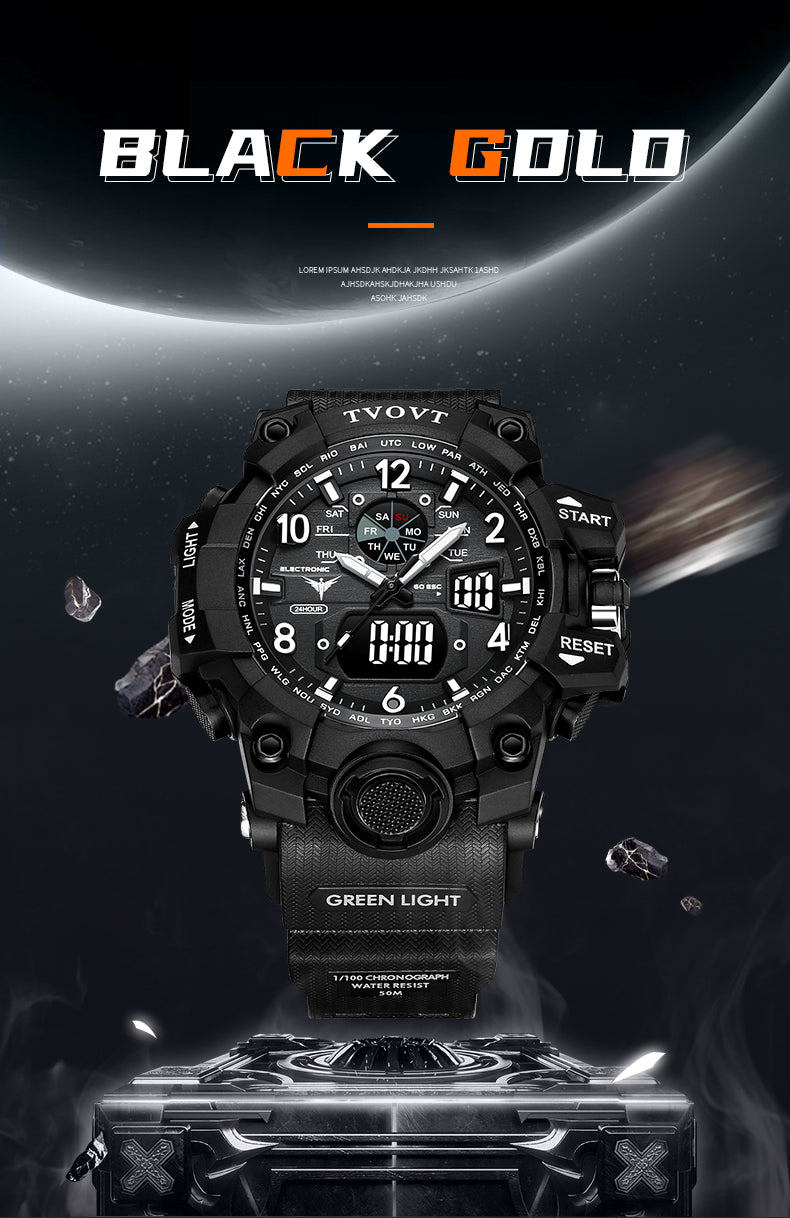 TVOVT Men's Sport Watch Waterproof Luminous