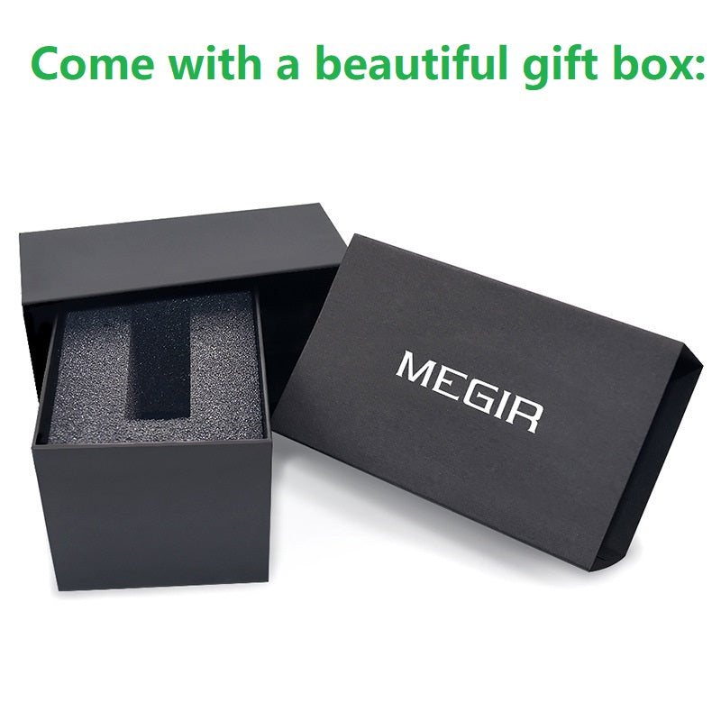 MEGIR Top Brand Luxury Fashion Business Quartz Wrist Watch