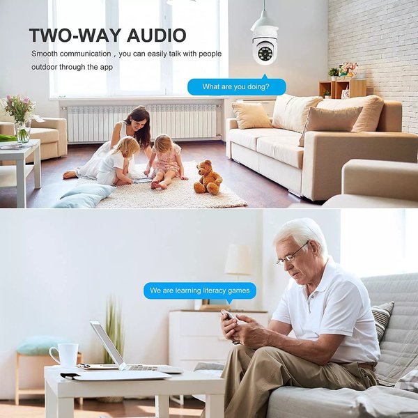 【Hot Sale!】Wireless Wifi Light Bulb Camera Security Camera