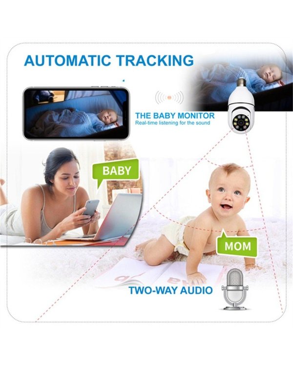 【Hot Sale!】Wireless Wifi Light Bulb Camera Security Camera