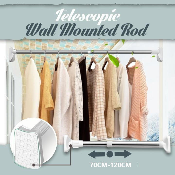 Telescopic Wall Mounted Rod – Tisodo Fashion