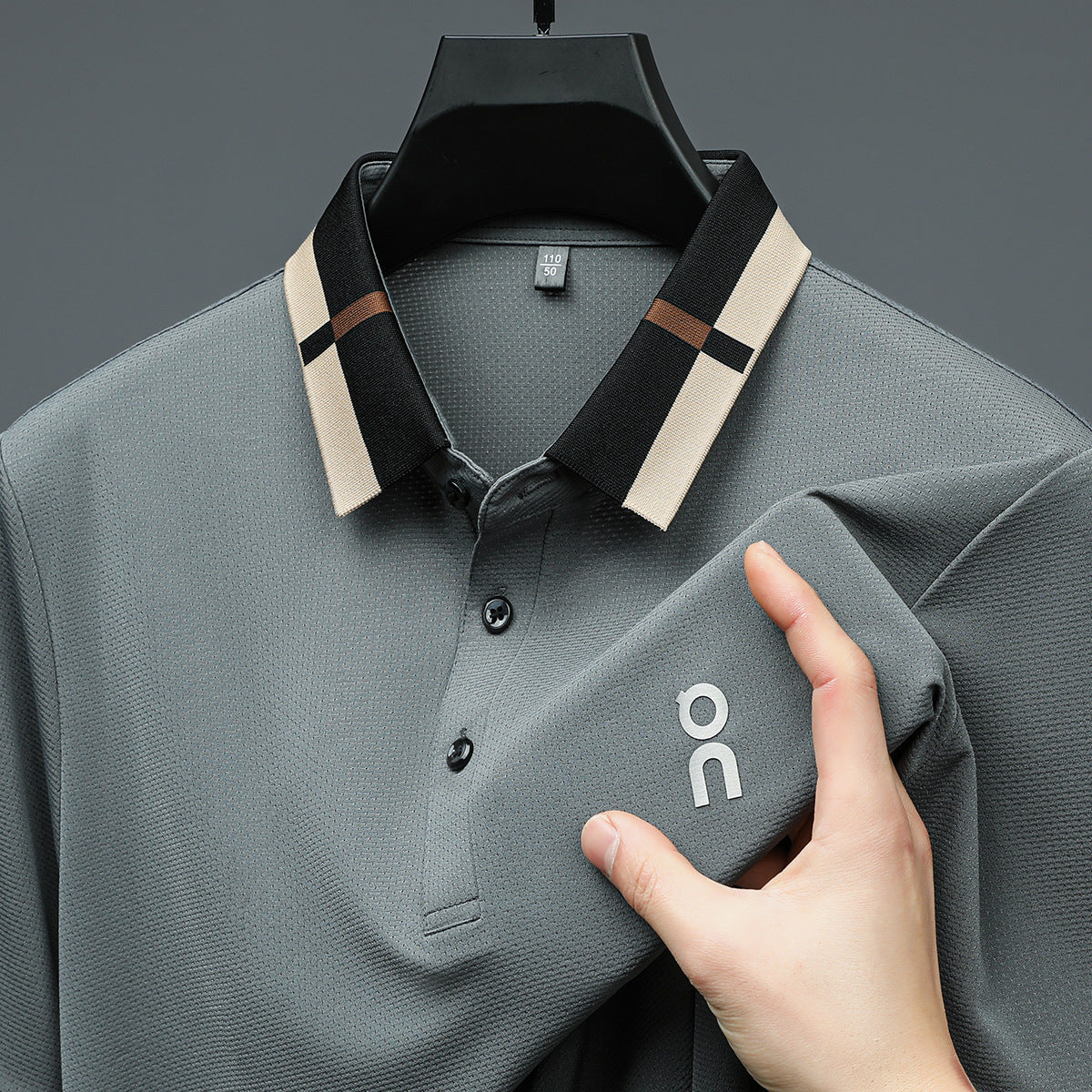Men's Ice Silk Short Sleeve Polo Shirt