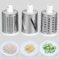 3-in-1 Manual Rotation Vegetable Fruit Slicer Round Cutter Vegetable Chopper [Green Only!!]