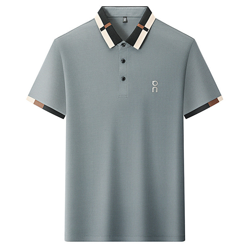 Men's Ice Silk Short Sleeve Polo Shirt
