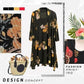 Flower Paint Sleeveles Dress With Cardigan(2PCS/SET)