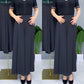 Fashion Pleated Wide Leg Pants [Colour Black Only]