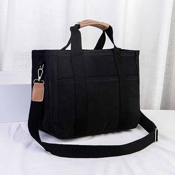 Utility Canvas Shoulder Bag Tote