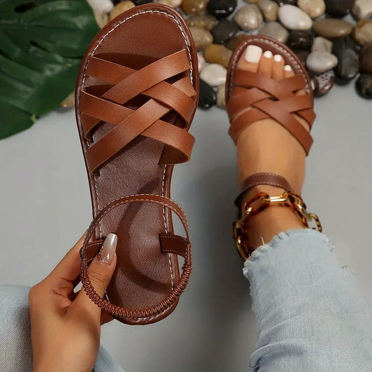 Women's Crisscross Flat Sandals