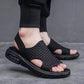 Soft Sole Woven Sandals [Colour Black]