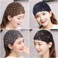 Wide-Brimmed Flower Pattern Pearl Hair Band