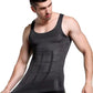 Men's Slimming Body Shaper Vest Shirt Abs Abdomen Slim【White Color】