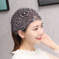 Wide-Brimmed Flower Pattern Pearl Hair Band