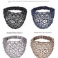 Wide-Brimmed Flower Pattern Pearl Hair Band