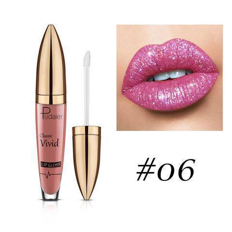 Pudaier Diamond Shiny Lipstick 【18 Colors✨】