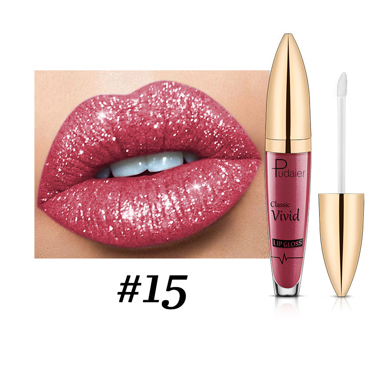 Pudaier Diamond Shiny Lipstick 【18 Colors✨】