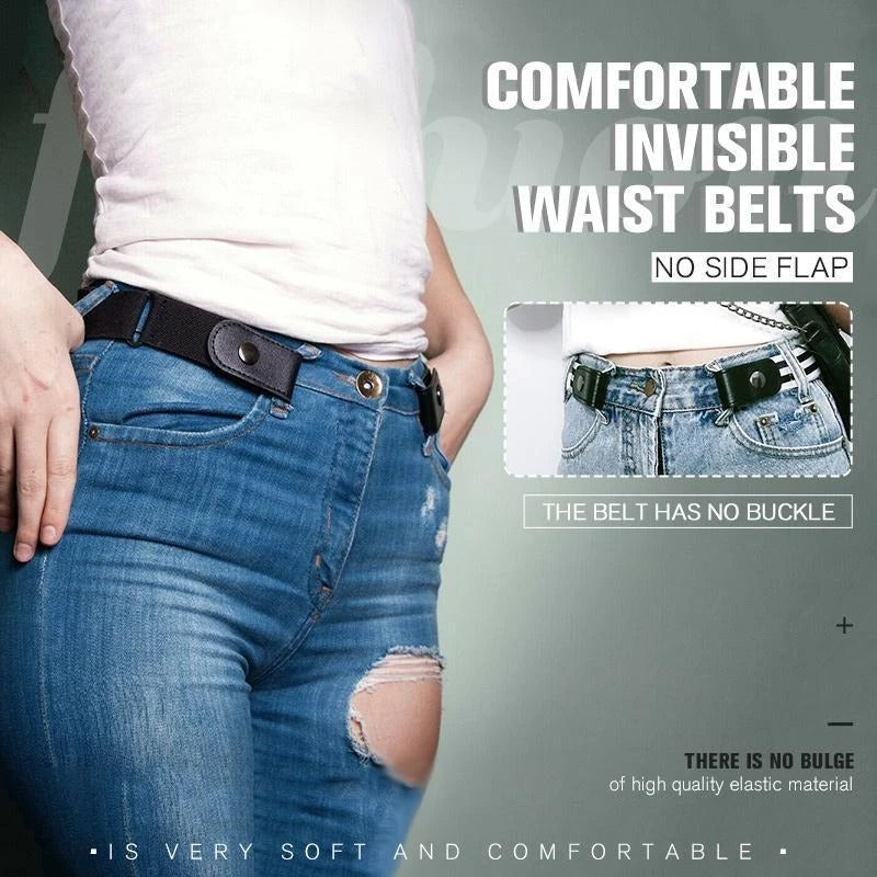 Buckle-free Invisible Elastic Waist Belt (2 Pcs/ Pack)