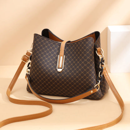 Women's Classic Checkered Bucket Bag