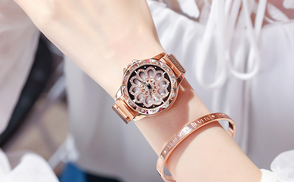 Women's New Trendy Watch · Rotating Dial