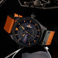 Men's Military Waterproof Leather Strap Watches