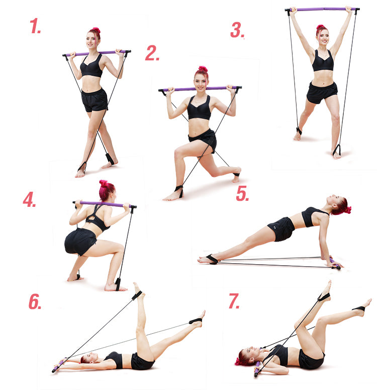 Fitness Yoga Pilates Bar Stick Crossfit