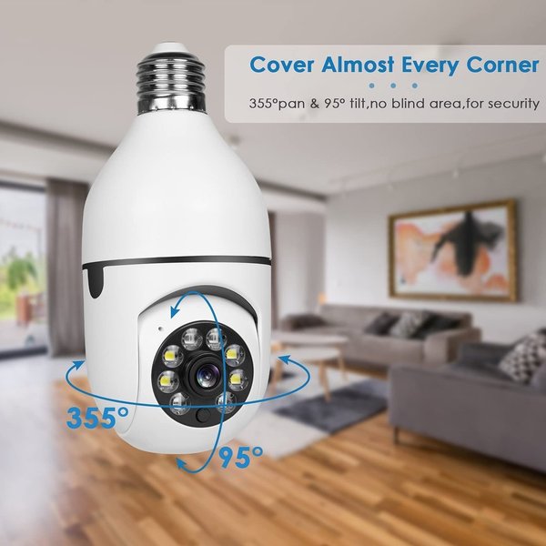【Hot Sale!】Wireless Wifi Light Bulb Camera Security Camera