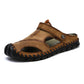 Men's Leather Sandals Classic Soft Durable Sandals/Slippers