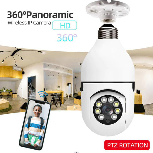 Wireless Security Wifi Light Bulb Camera